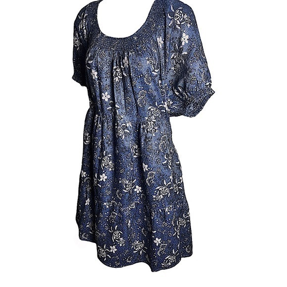 Torrid Blue Mini Dress with Stylish Design - Picture 5 of 10